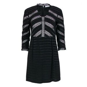 Sandro striped lace mini dress. 🖤